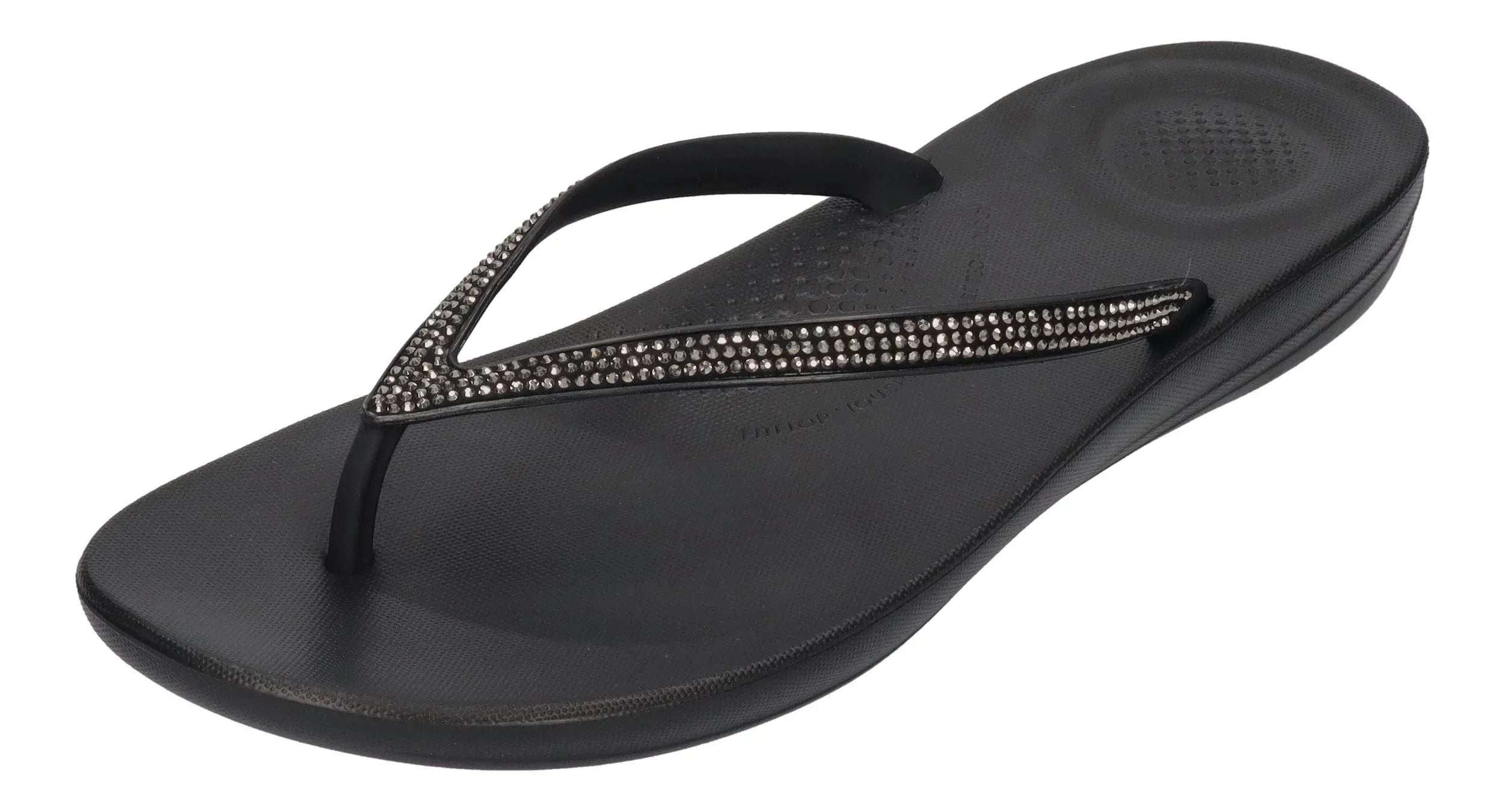 FITFLOP Damen Zehentrenner IQUSHION SPARKLE R08 black