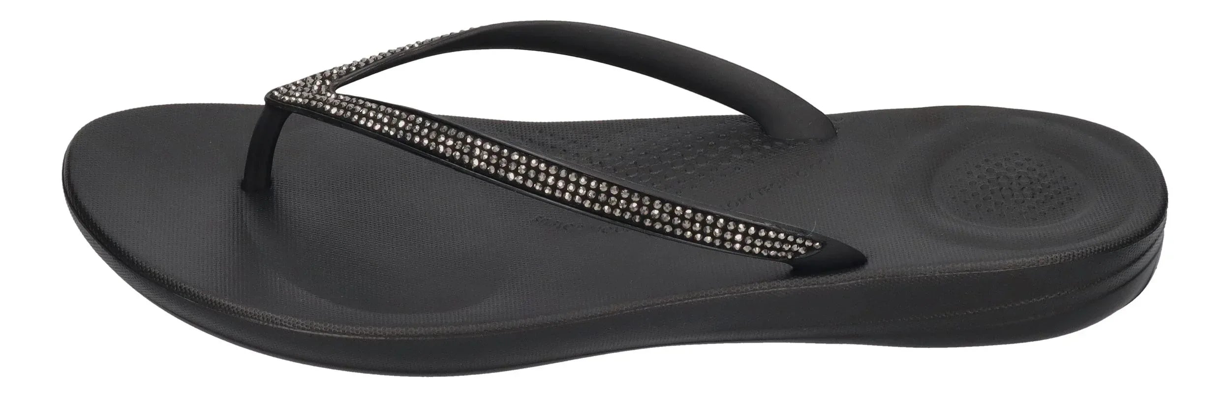 FITFLOP Damen Zehentrenner IQUSHION SPARKLE R08 black
