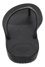 FITFLOP Damen Zehentrenner IQUSHION SPARKLE R08 black