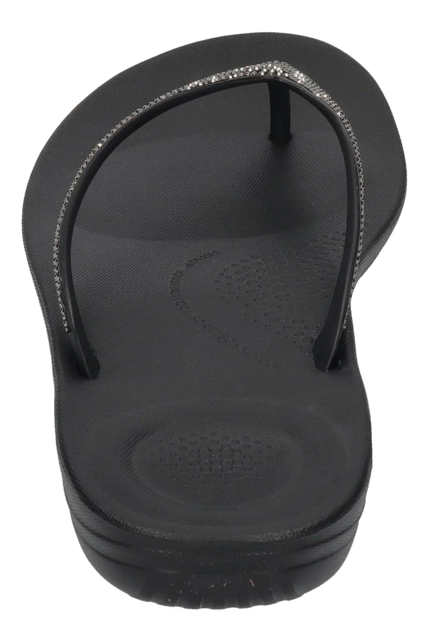 FITFLOP Damen Zehentrenner IQUSHION SPARKLE R08 black