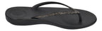 FITFLOP Damen Zehentrenner IQUSHION SPARKLE R08 black