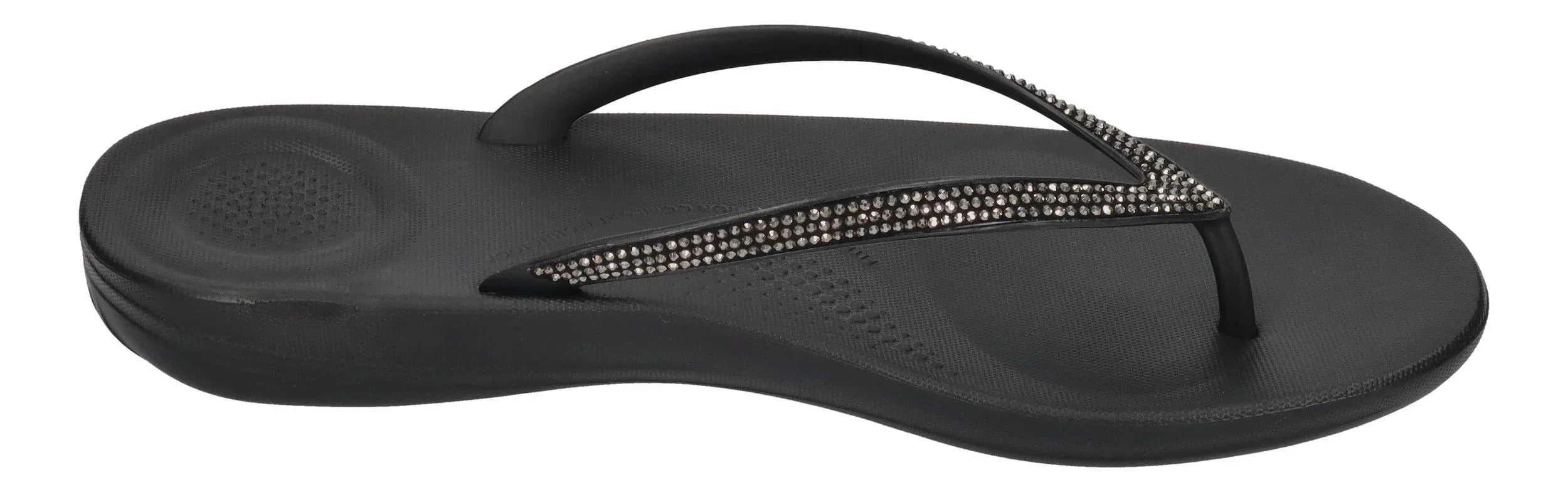 FITFLOP Damen Zehentrenner IQUSHION SPARKLE R08 black