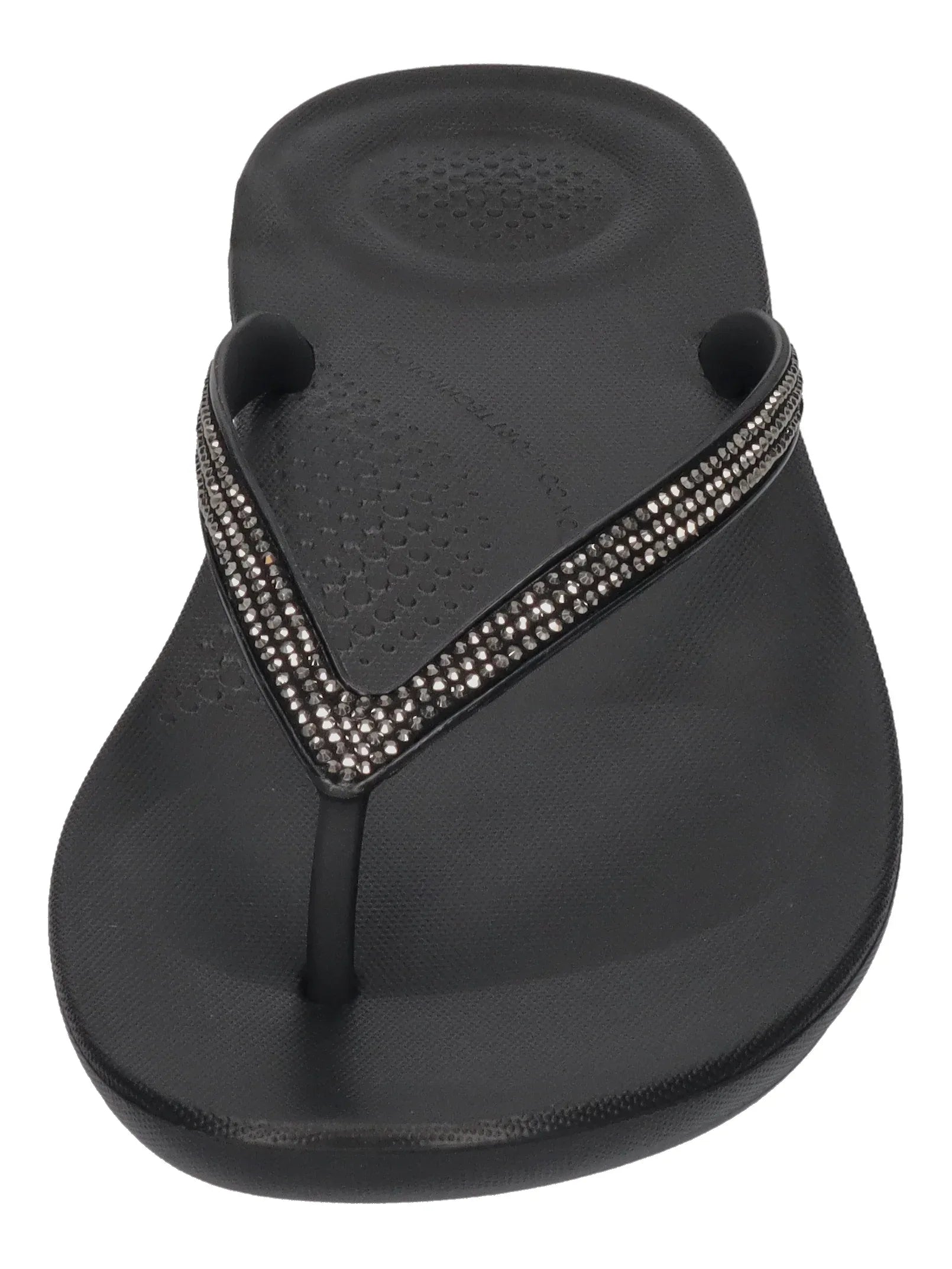 FITFLOP Damen Zehentrenner IQUSHION SPARKLE R08 black