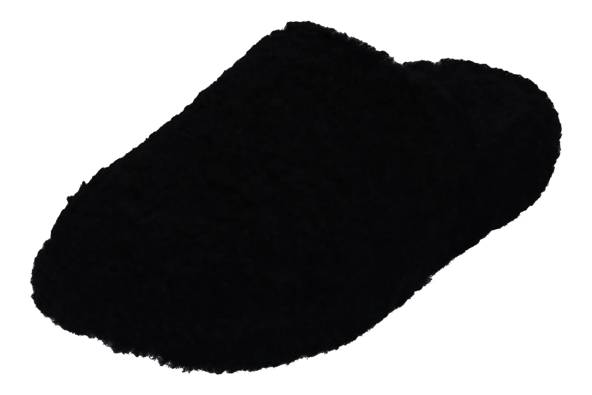 FITFLOP - iQUSHION D-LUXE PADDED TEDDY SLIPPER - all black