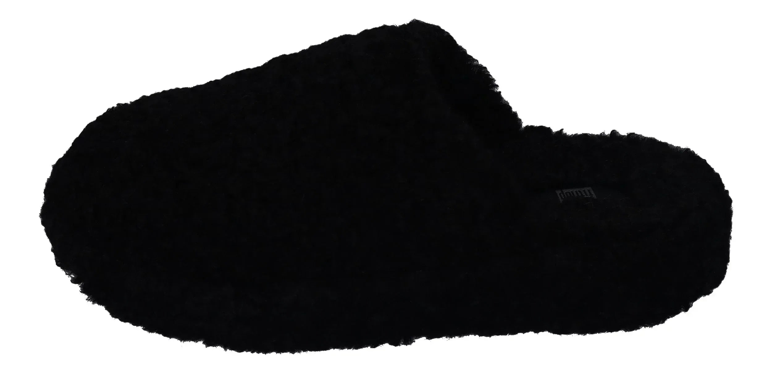 FITFLOP - iQUSHION D-LUXE PADDED TEDDY SLIPPER - all black
