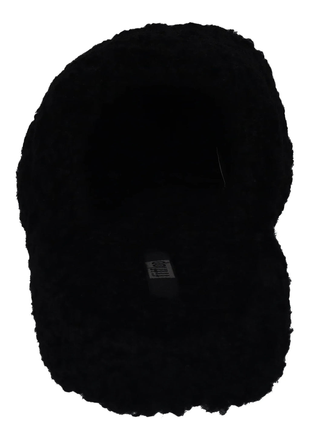 FITFLOP - iQUSHION D-LUXE PADDED TEDDY SLIPPER - all black