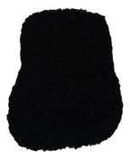 FITFLOP - iQUSHION D-LUXE PADDED TEDDY SLIPPER - all black