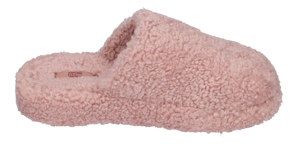 FITFLOP - iQUSHION D-LUXE PADDED TEDDY SLIPPER - dusty pink