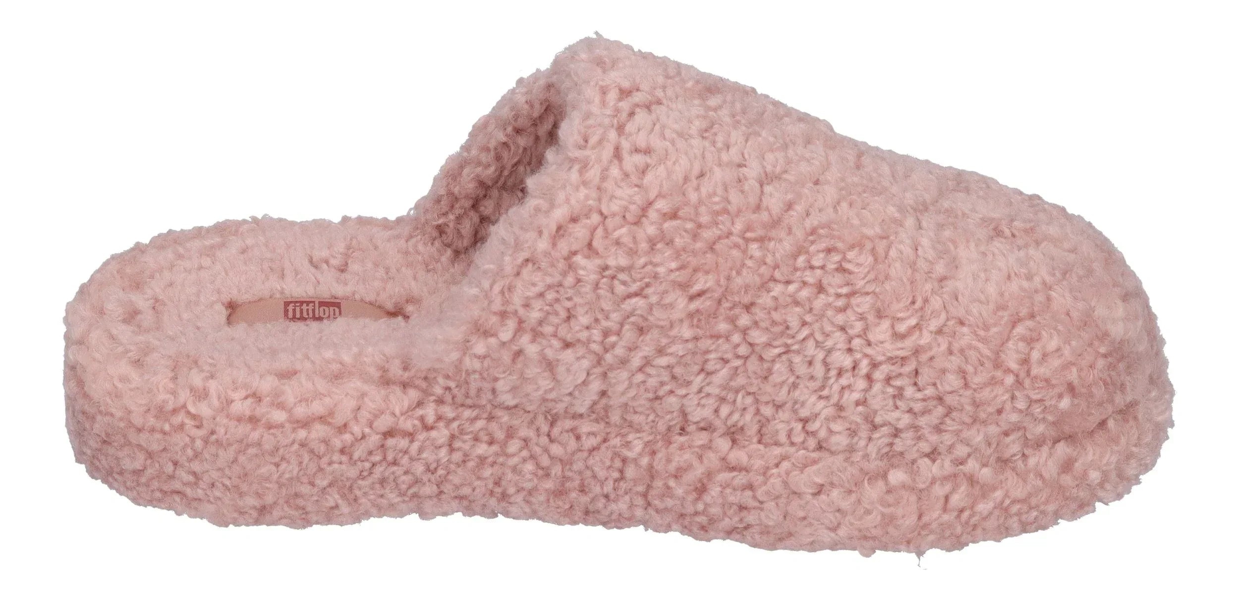 FITFLOP - iQUSHION D-LUXE PADDED TEDDY SLIPPER - dusty pink
