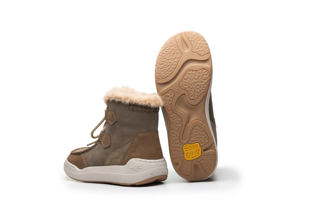 SUNNI SABBI Damen Barfußschuhe Boots ATLAS-069 oliva