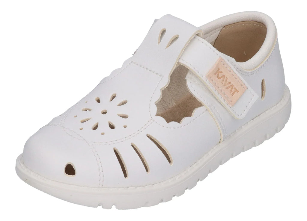 KAVAT Kinder - Ballerina BLOMBACKA XC - white – Halbschuh