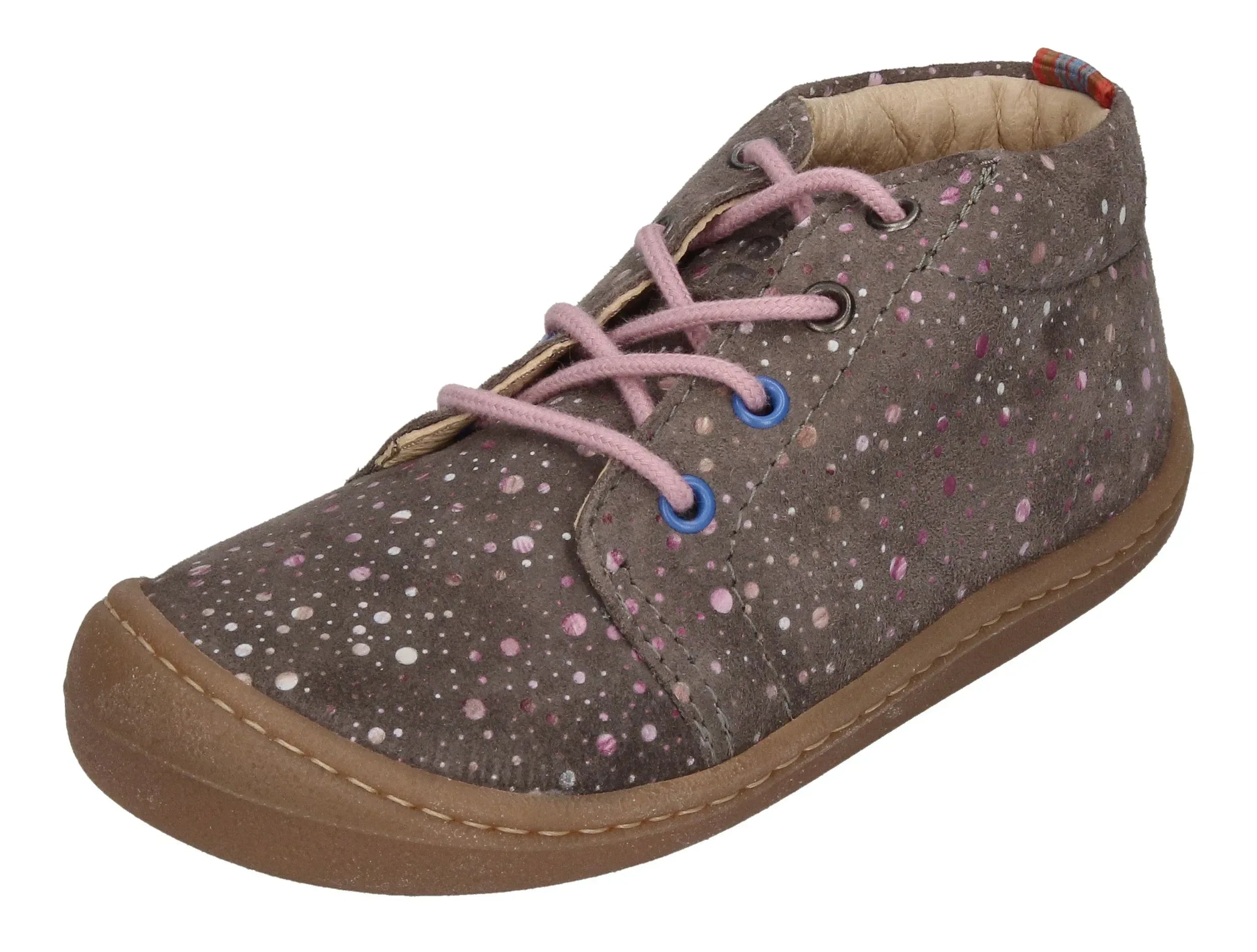 KOEL Barefoot Kinder Schnürschuhe BEN Suede Fantasy - grey – Barfußschuhe - ["gid://shopify/Metaobject/199663059273"] | shoed