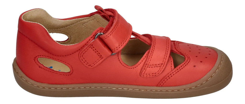 KOEL Barefoot Kinder Sneakers Sandalen BEP LEATHER rot