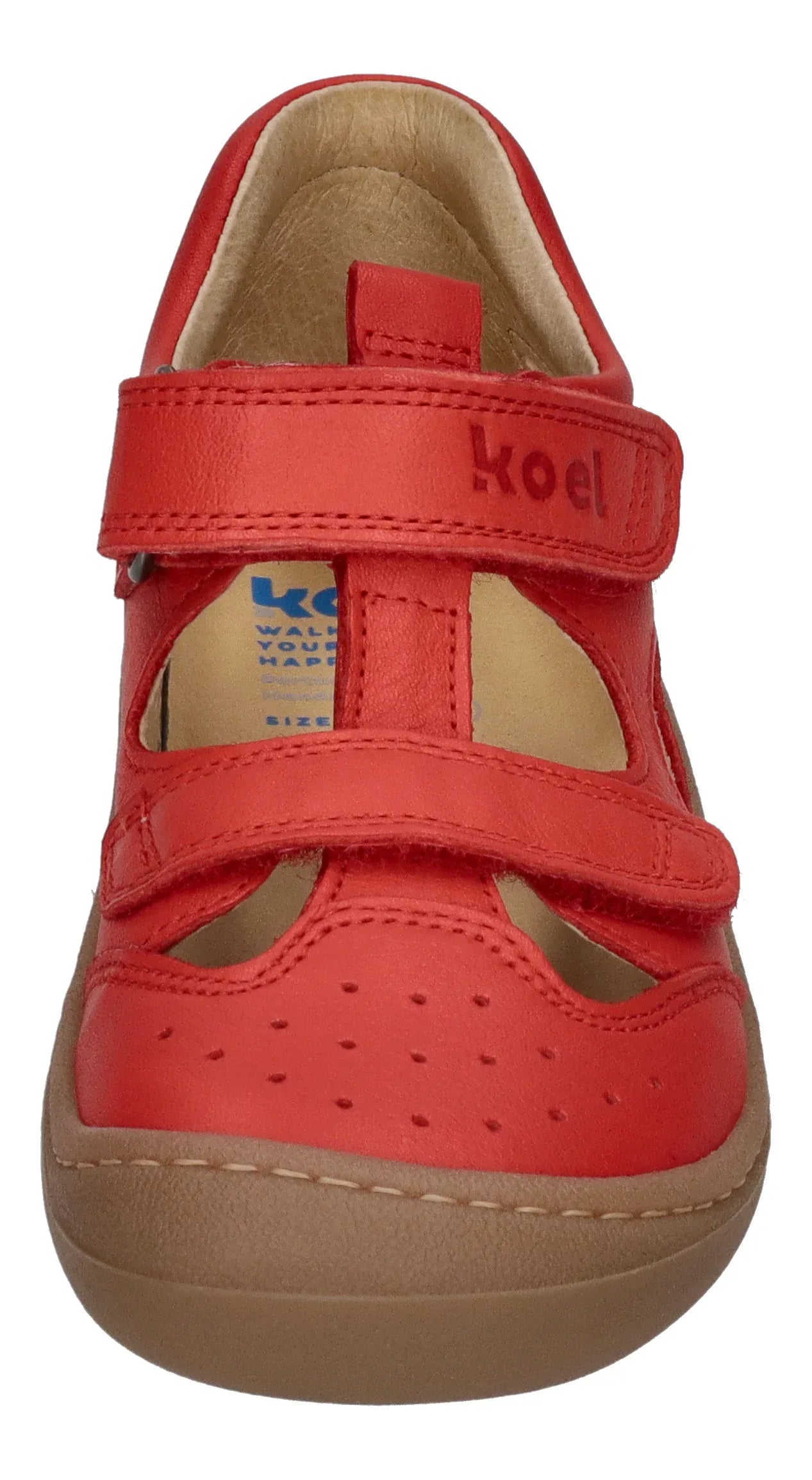 KOEL Barefoot Kinder Sneakers Sandalen BEP LEATHER rot
