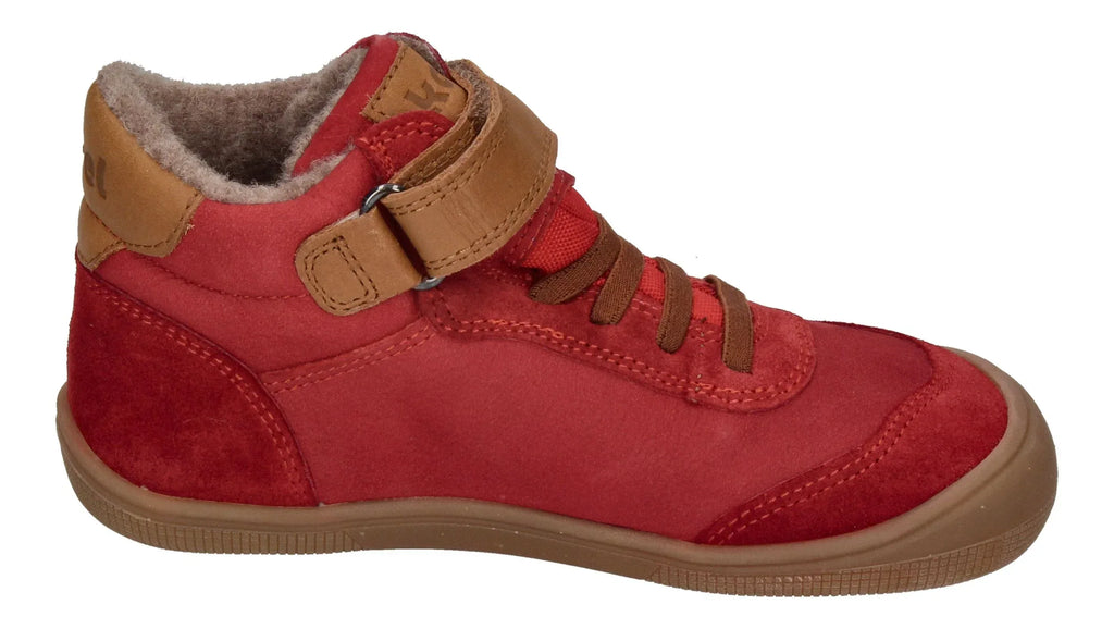 KOEL Barefoot Kinder Übergangsschuhe Sneakers DANIEL TEX red