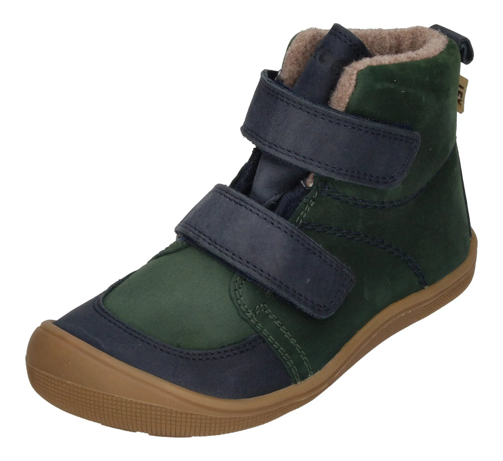 KOEL Barefoot Kinderschuhe extra weit DARO NAPA GRAIN green-0