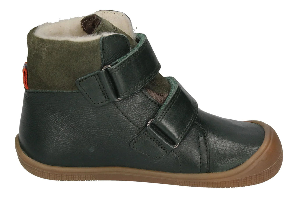 KOEL Barefoot Kinderstiefel - EMIL NAPA WOOL - green - Shoedeal