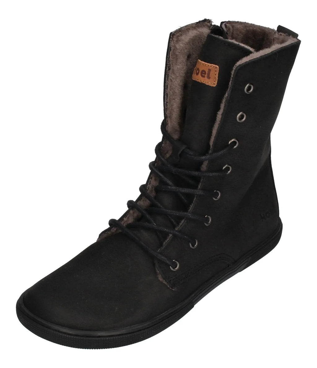 KOEL Damen Barefoot Booties mit Lammwolle FARO black-0