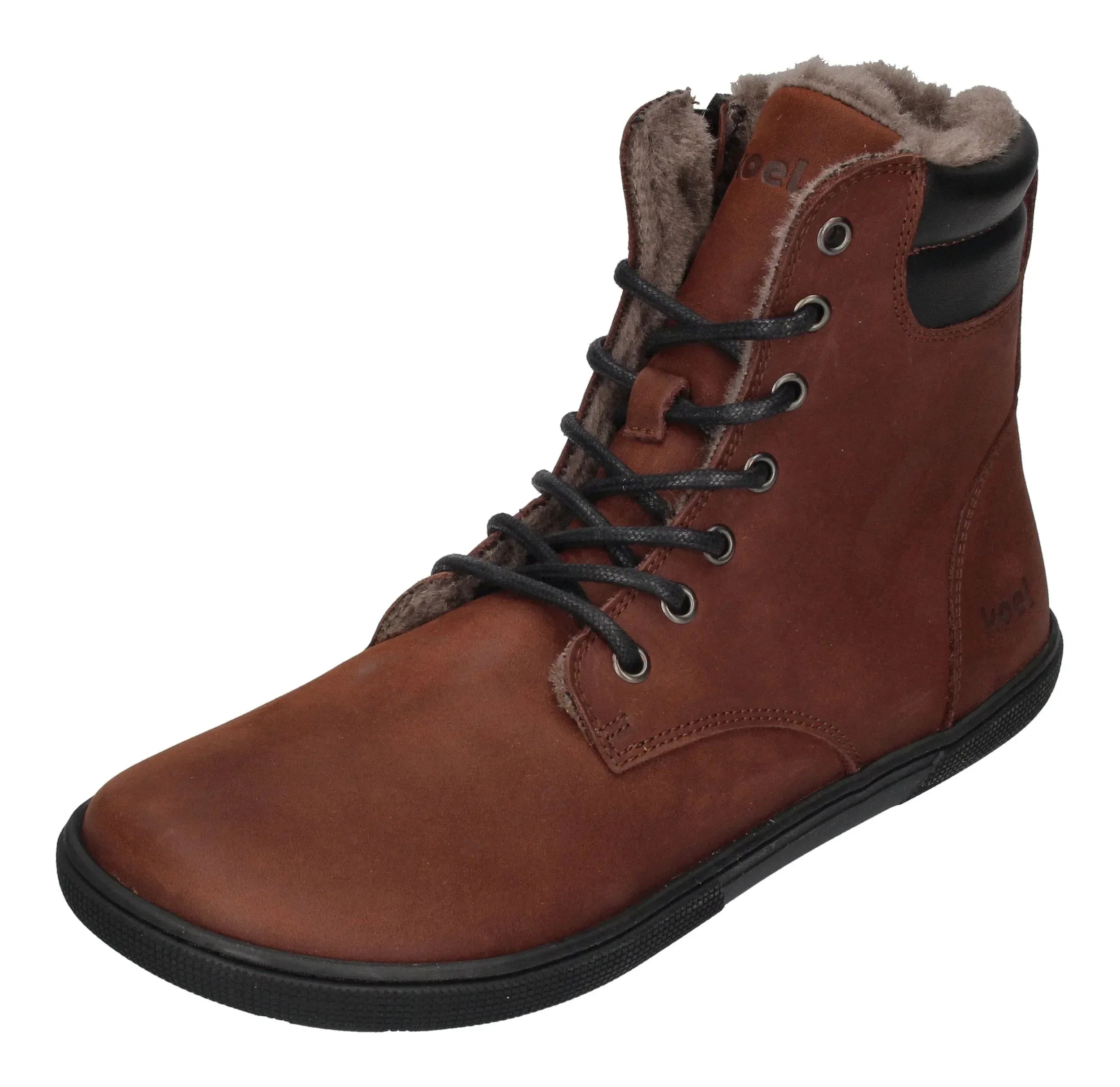 KOEL Damen - Barefoot Booties FLORENCE LAMBWOOL - chocolate-0