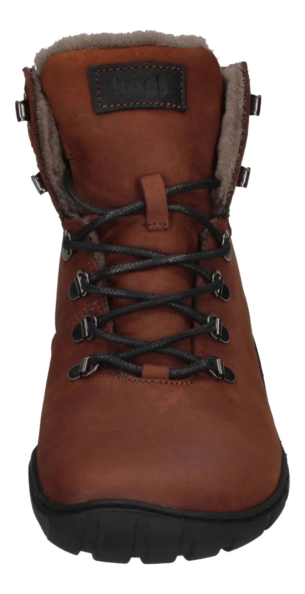 KOEL Herren Barefoot Boots - PORTER LAMBSWOOL - chocolate