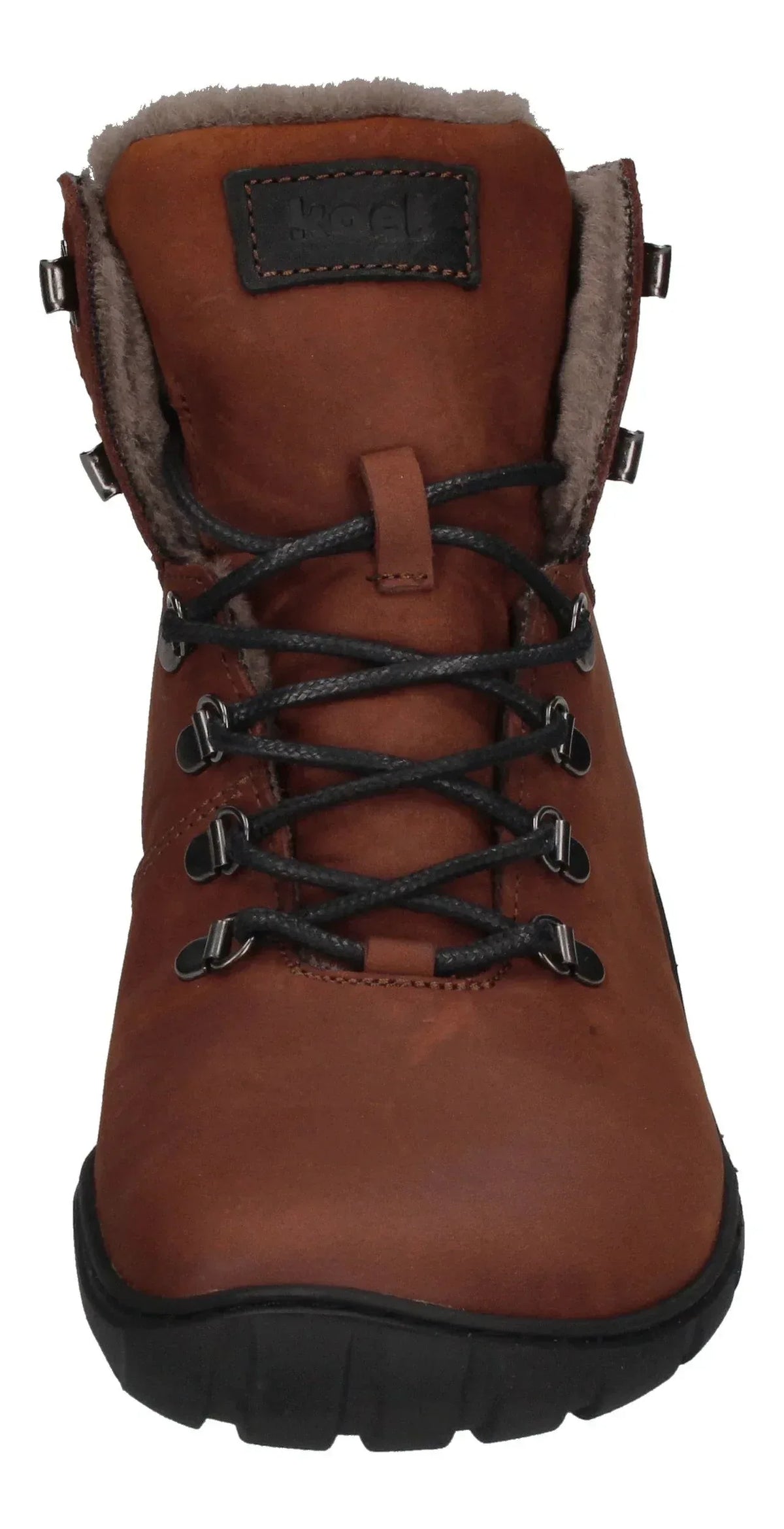 KOEL Herren Barefoot Boots - PORTER LAMBSWOOL - chocolate