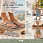 KOEL Damen Barefoot Zehentrenner Sandalen WAVE grey – Sandalen & Sandaletten - Grau | shoedealo.shop – Bild 7