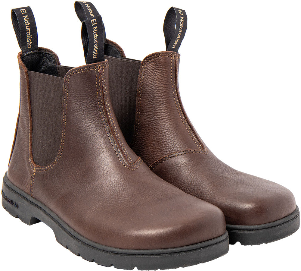 EL NATURALISTA Barefoot Minimalist Chelsea Boot NOMADA N5262A brown
