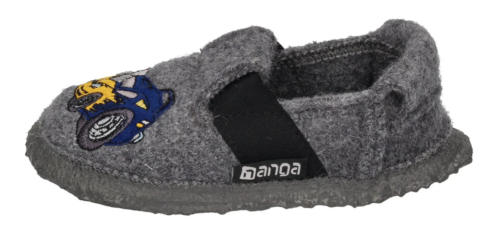 NANGA Kinderschuhe - Hausschuhe FIRE RACER - grau-1