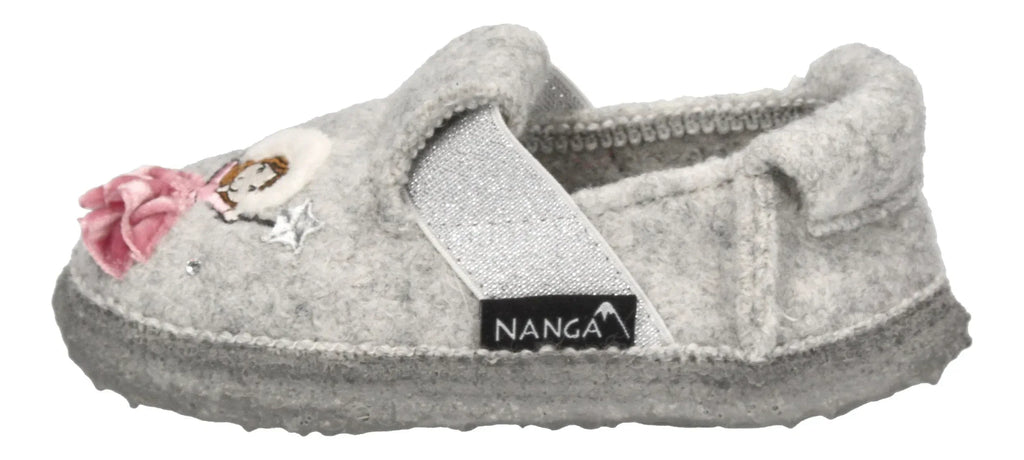 NANGA Kinderschuhe - Hausschuhe ICE PRINCESS - hellgrau-1