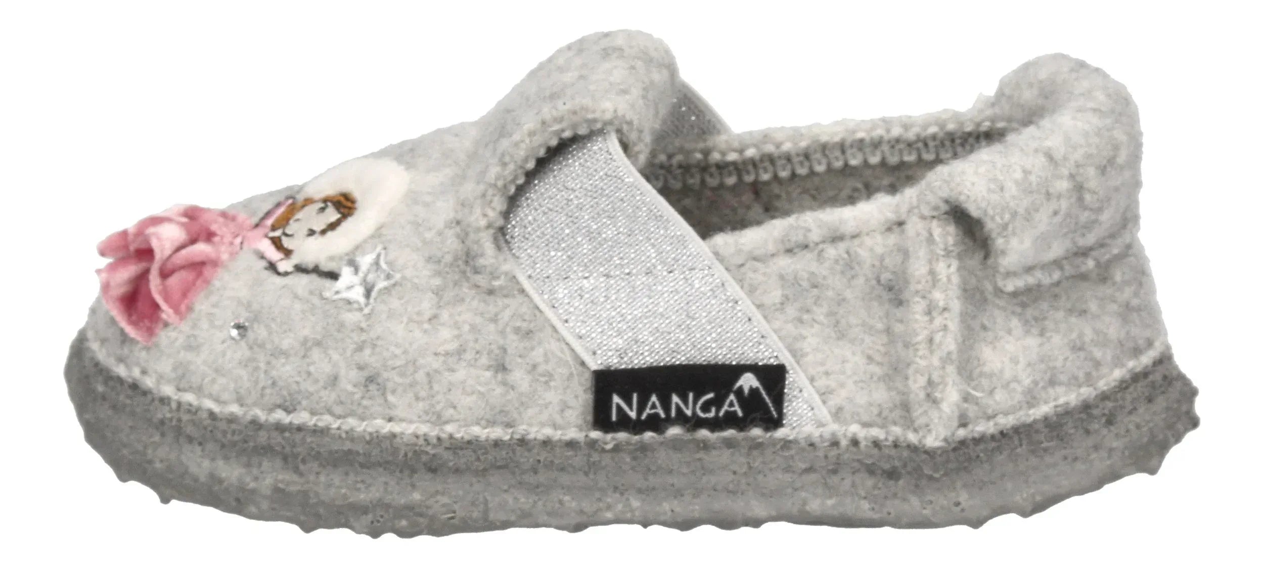 NANGA Kinderschuhe - Hausschuhe ICE PRINCESS - hellgrau-1