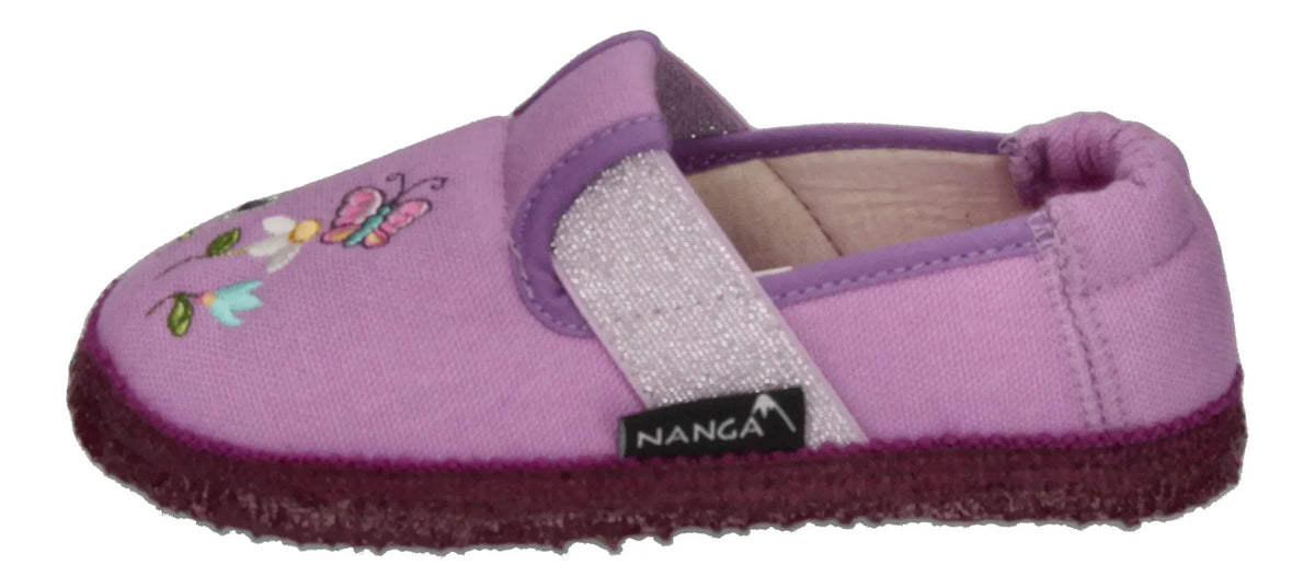 NANGA Kinderschuhe - Hausschuhe KLEINE FEE - flieder-1