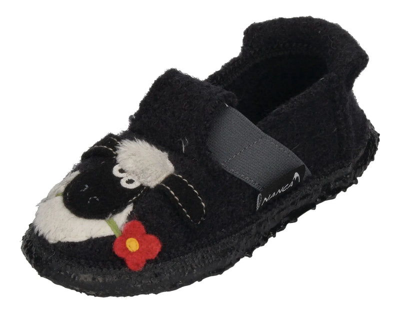 NANGA Kinderschuhe - Hausschuhe SHAUNY - black-0
