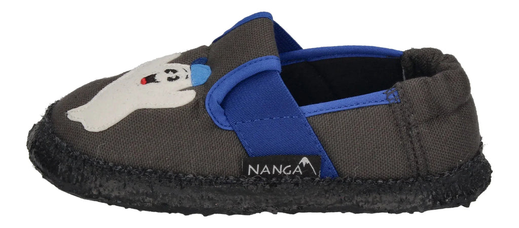 NANGA Kinder - Hausschuhe SPUKI - dunkelgrau