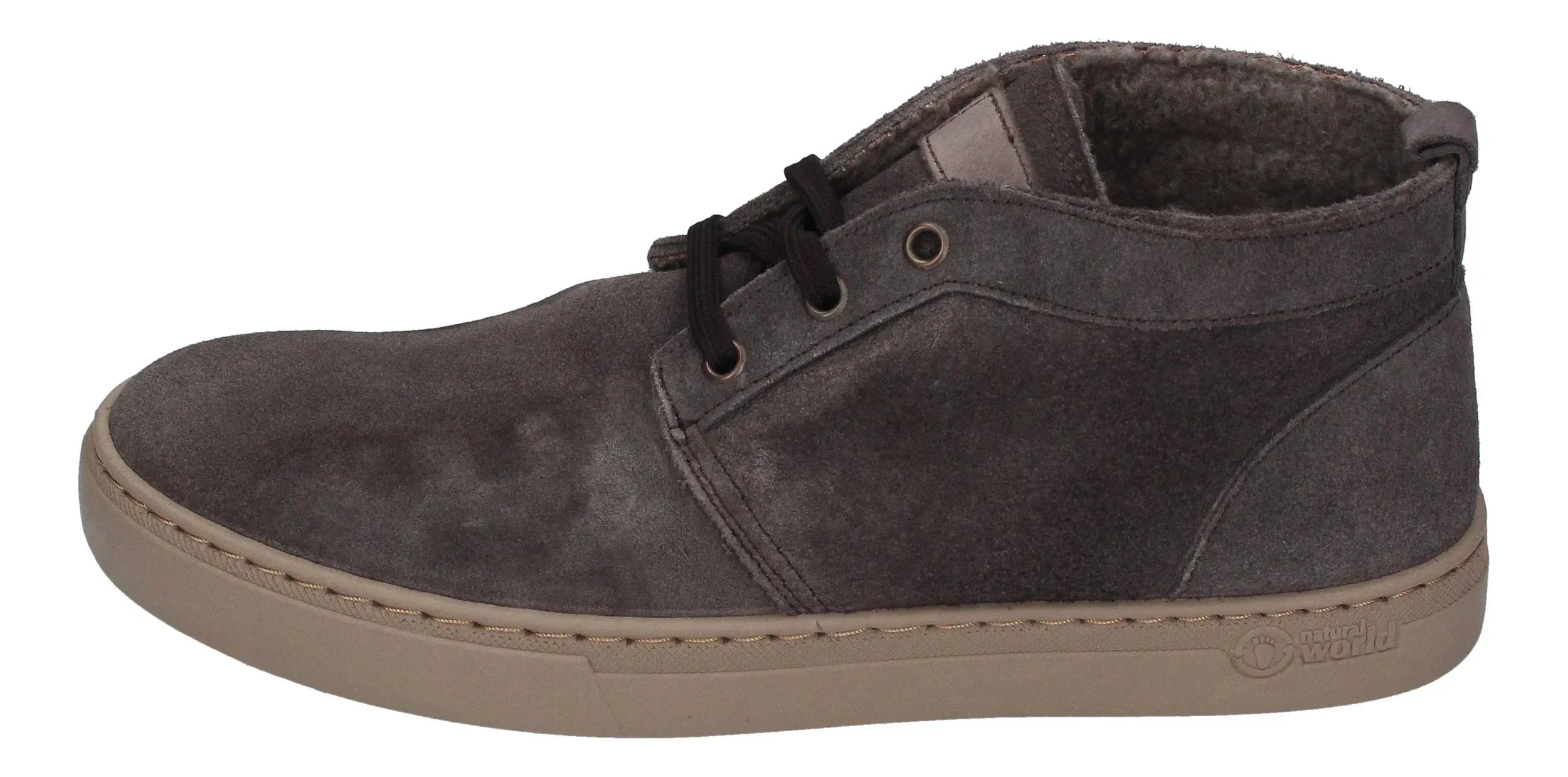 NATURAL WORLD warm gefütterte Chukka-Boots SAFARI NEW 6722-924 antracita