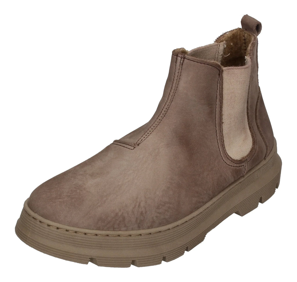 NATURAL WORLD warm gefütterte Herren Chelsea-Boots PEONIA 7182-821 beige