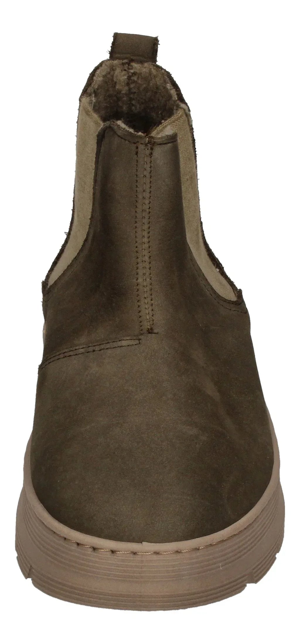 NATURAL WORLD warm gefütterte Herren Chelsea-Boots PEONIA 7182-878 forest