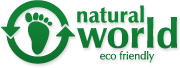 Natural World Eco Logo mit Eco Friendly Schriftzug – shoedealo.shop