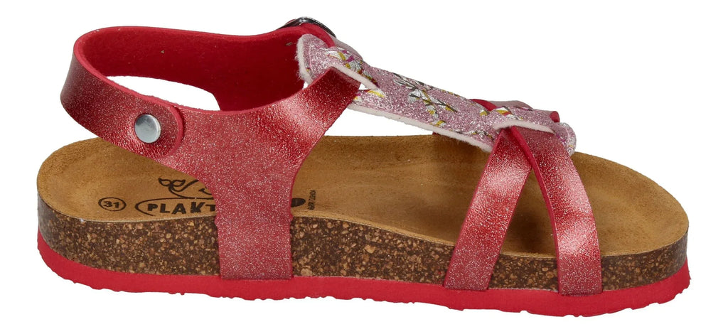 PLAKTON Kinderschuhe - Sandalen CROSS 135384 rojo rosa-3