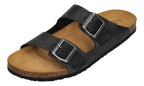 PLAKTON Herren Pantoletten in Übergröße BARNA 175857 negro