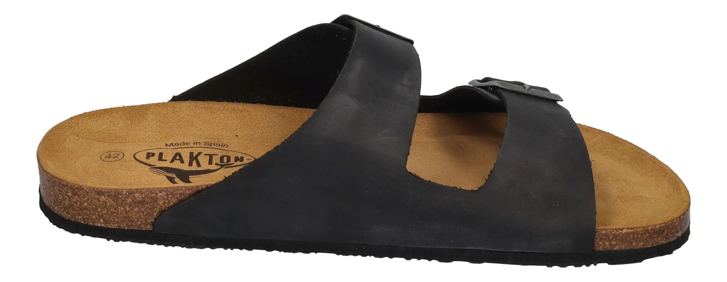 PLAKTON Herren Pantoletten in Übergröße BARNA 175857 negro