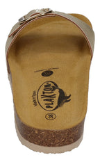 PLAKTON Damen Pantoletten BIS 3 181018 lame oro
