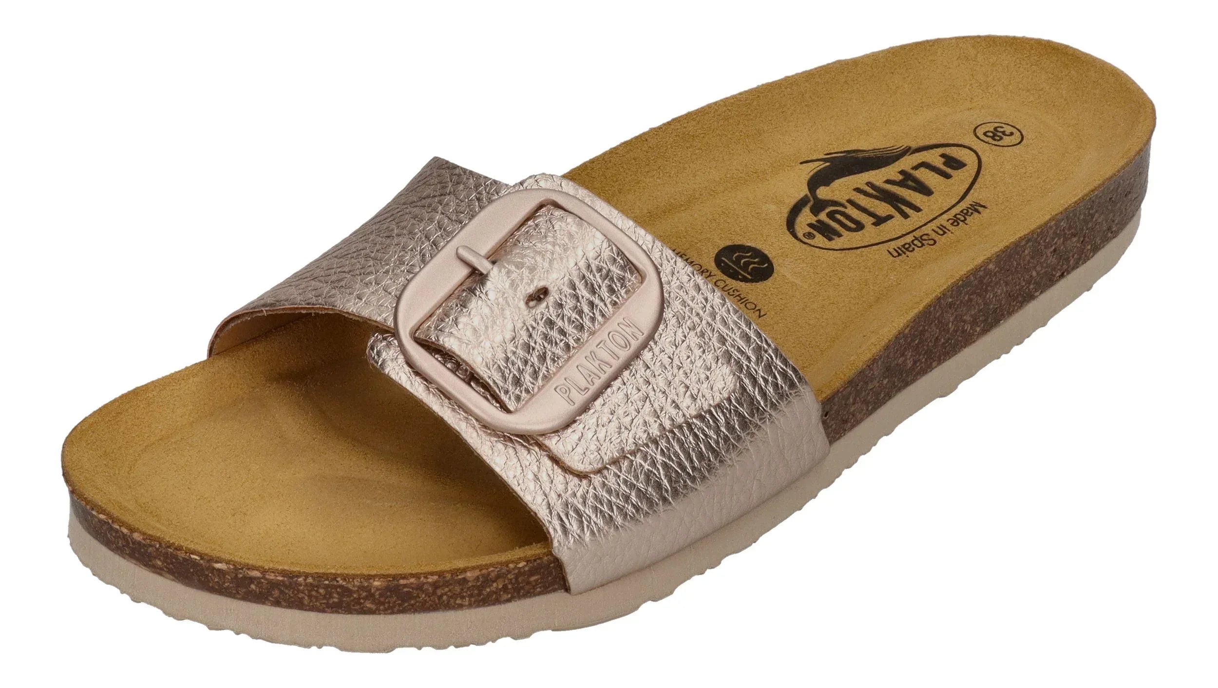 PLAKTON Damen Pantoletten BIS 3 181018 lame rose