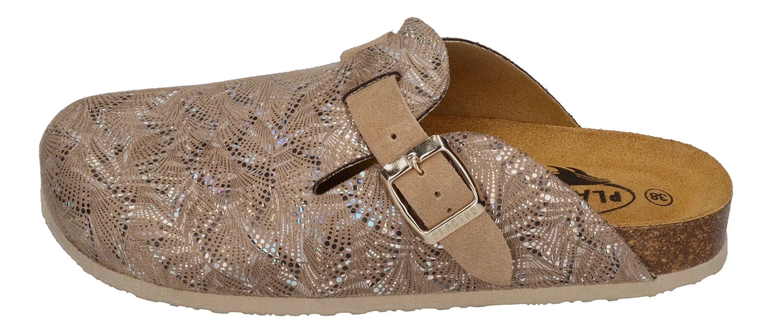 PLAKTON Damen Clogs BLOGG 181539 beige fango