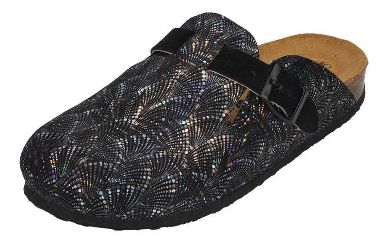 PLAKTON Damen Clogs BLOGG 181539 negro negro