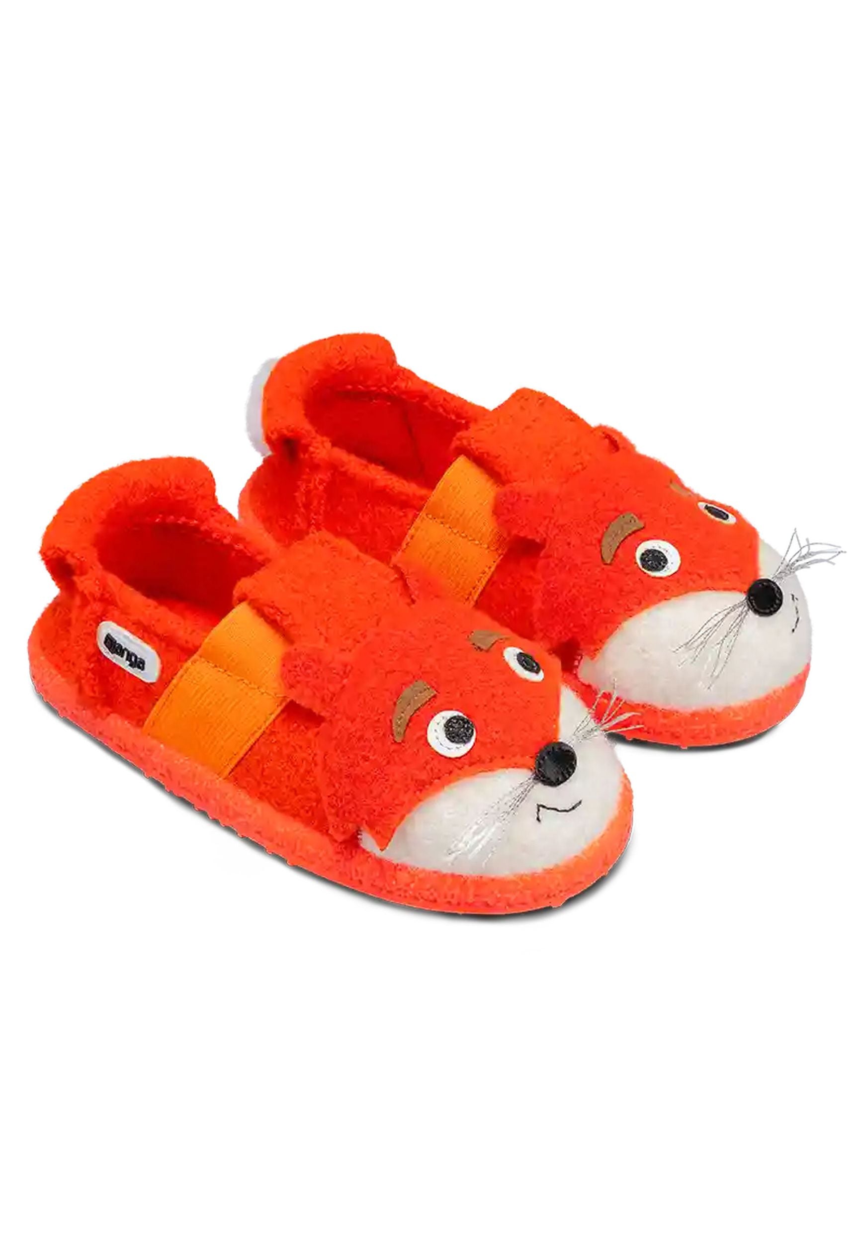 NANGA Kinder Hausschuhe Schurwolle FOX 2.0 orange