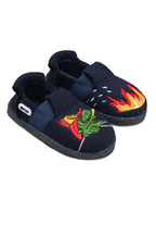 NANGA Kinder Hausschuhe Schurwolle LITTLE FIREMAN 2.0 dunkelblau
