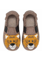 NANGA Kinder Hausschuhe Schurwolle ROAR TIGER 2.0 braun