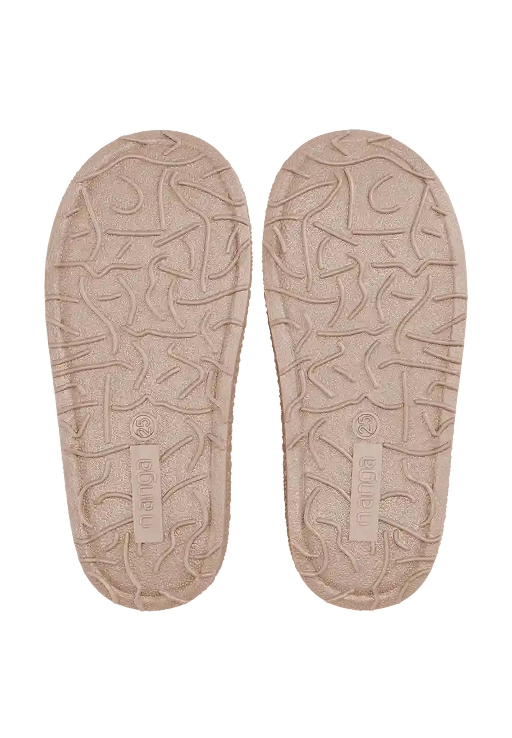 NANGA Kinder Hausschuhe Schurwolle LITTLE HORSE 2.0 beige melé