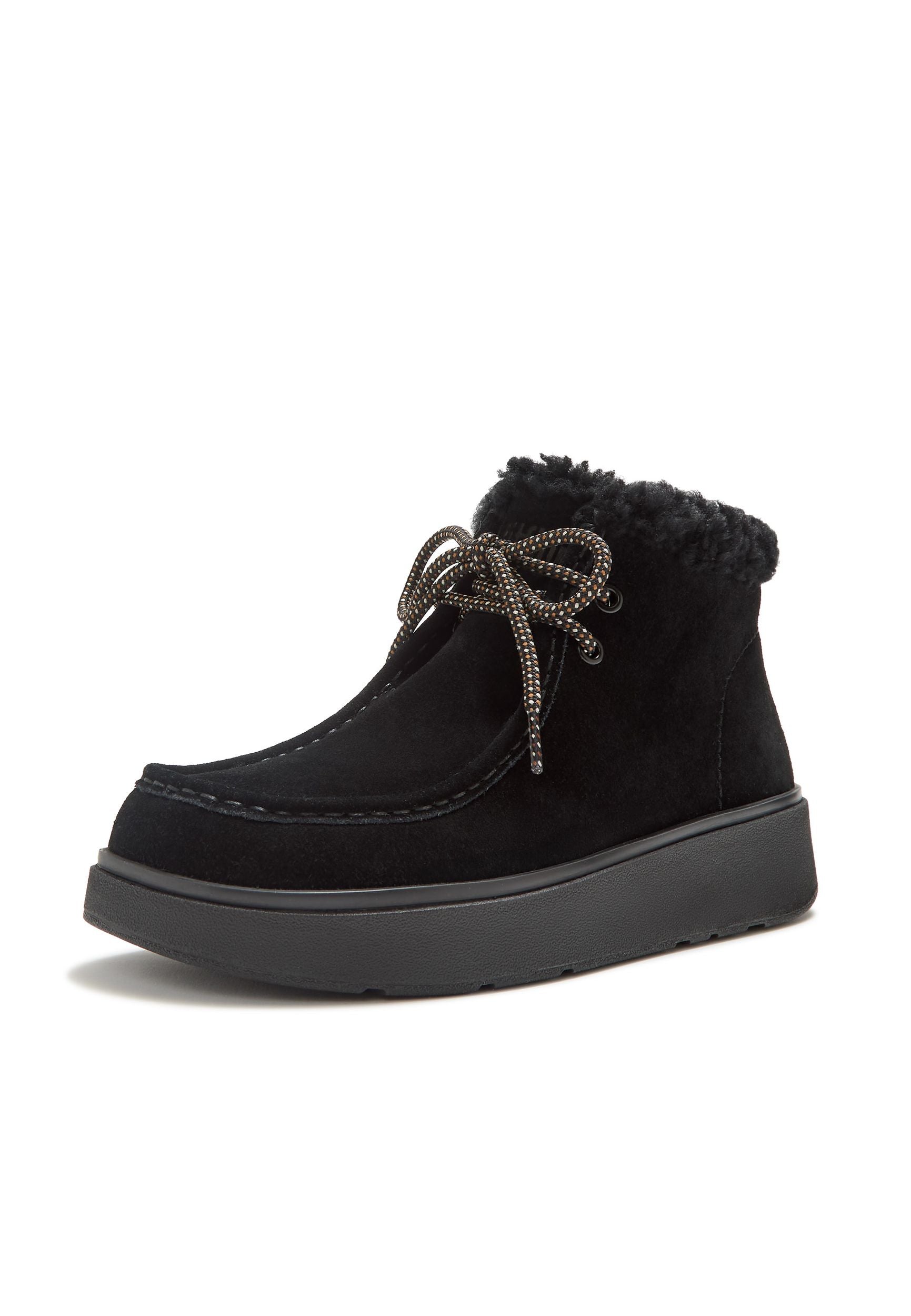 FITFLOP Damen Boot GEN-FF SUEDE SHEAR LACE UP black