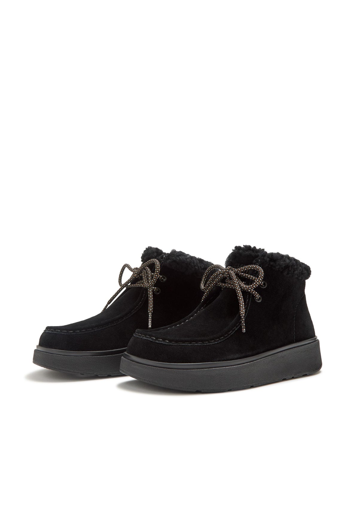FITFLOP Damen Boot GEN-FF SUEDE SHEAR LACE UP black